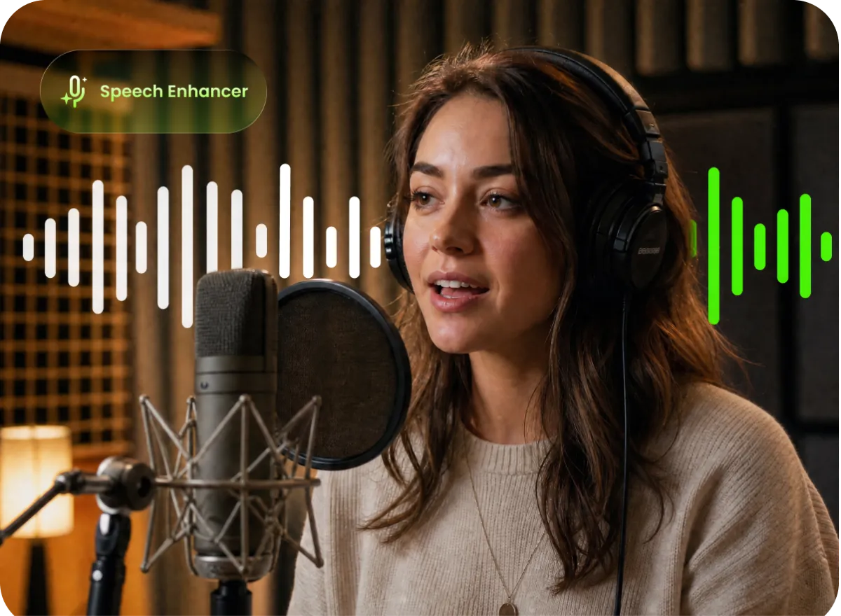 AI tool that upgrades raw recordings into studio-quality output