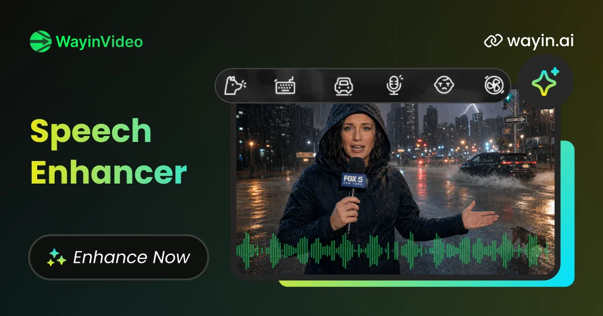 Speech Enhancer – Improve Audio Quality with AI - WayinVideo