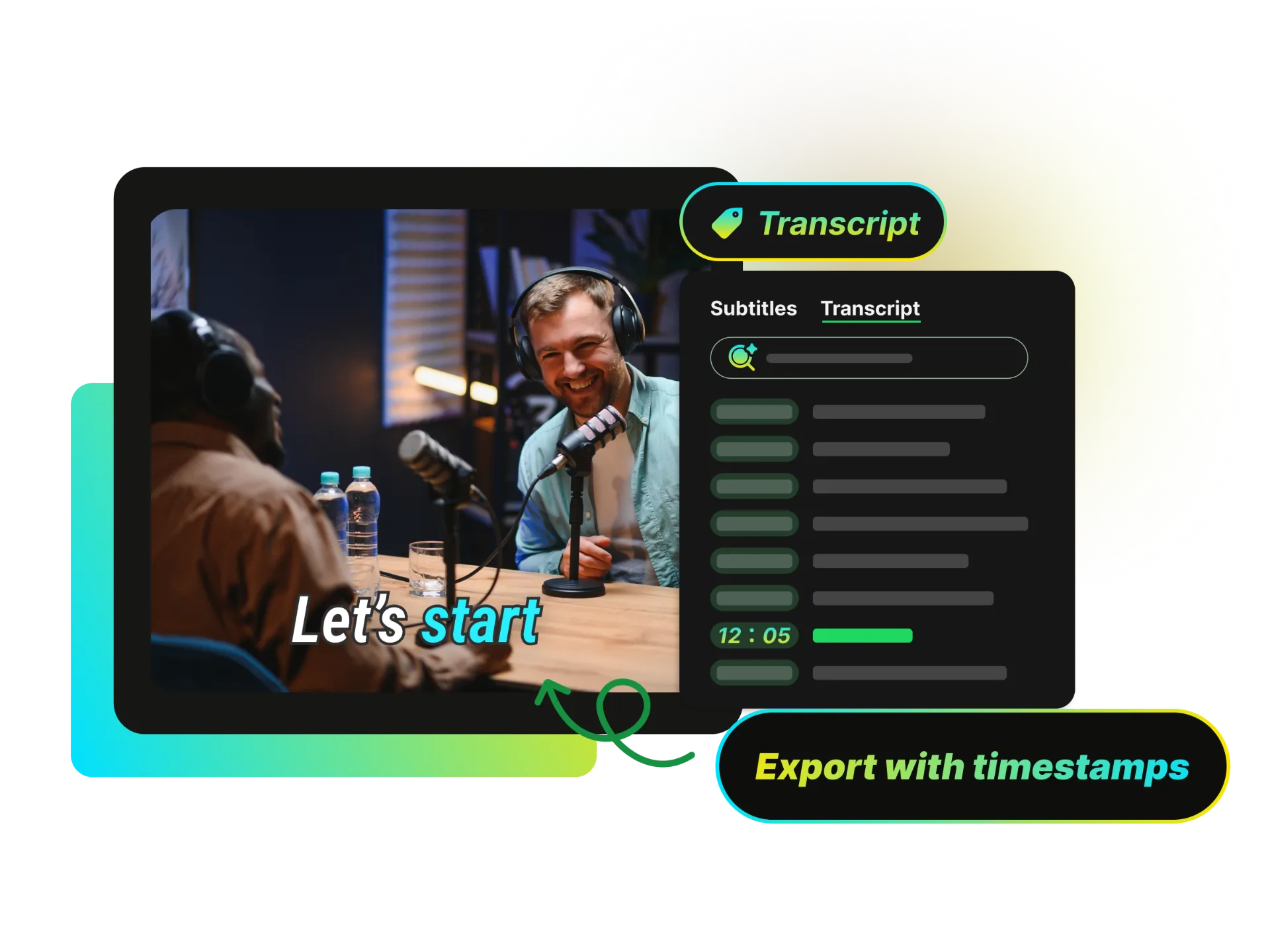 Journalist reviewing interview transcript with highlighted quotes and citations