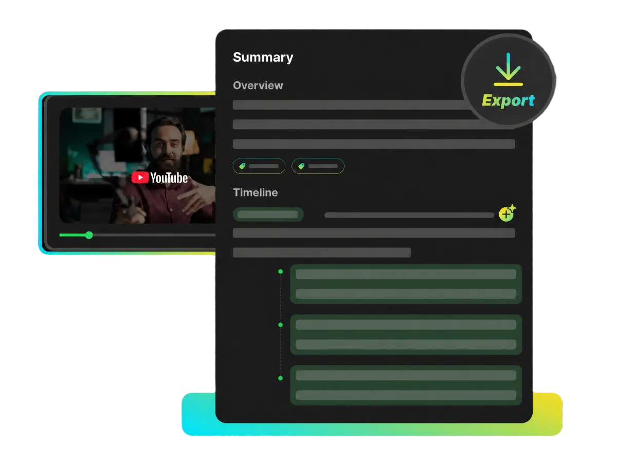 YouTube video summarizer browser extension helping content creators analyze videos