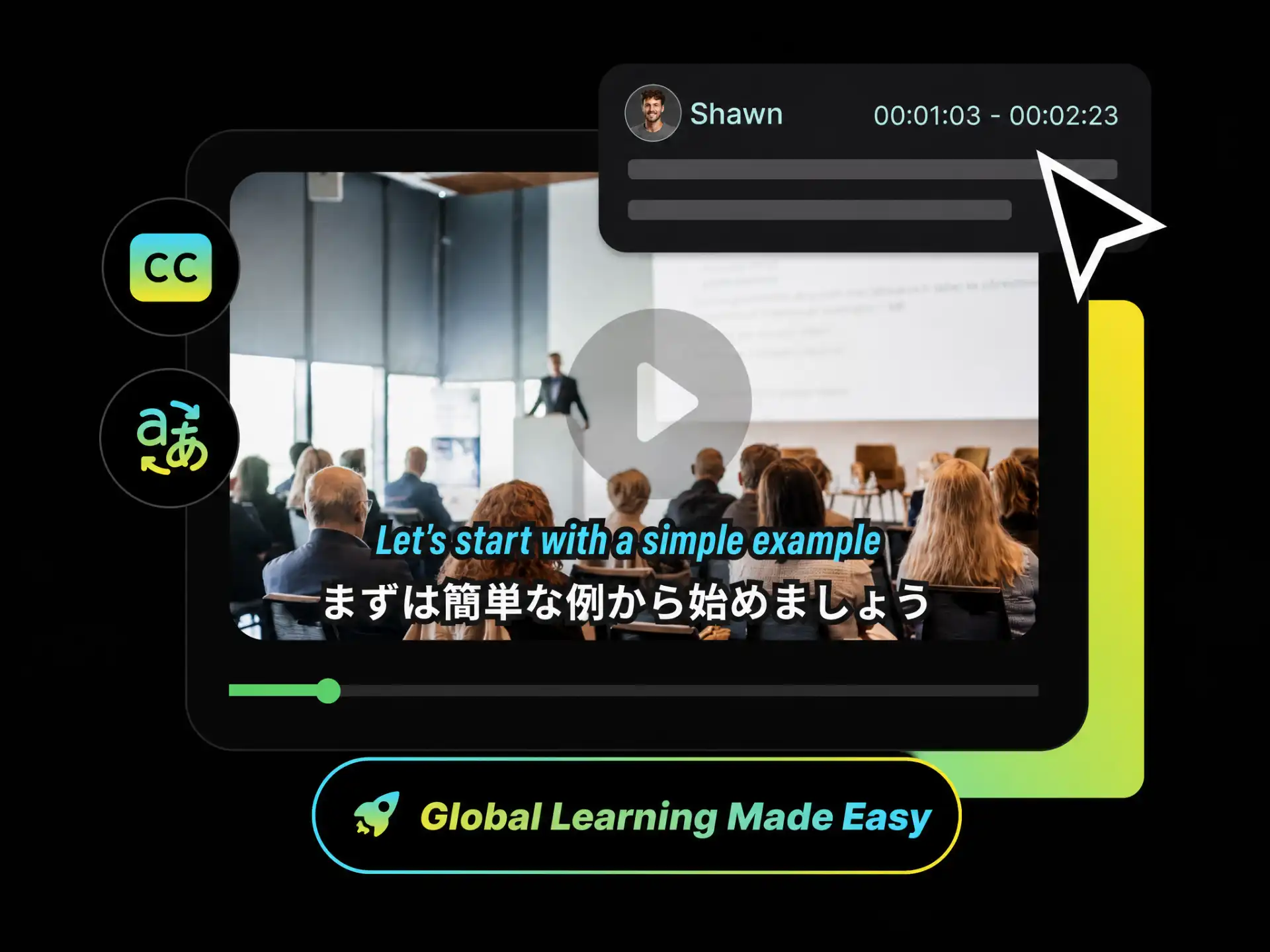 Professionals reviewing technical tutorials with free YouTube subtitle translator