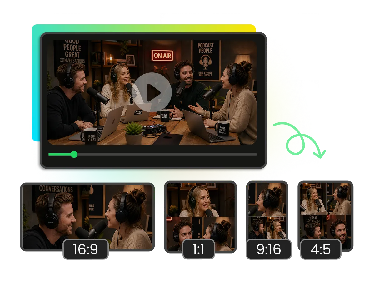 Best ways to repurpose content with screen size and aspect ratio options for video exports