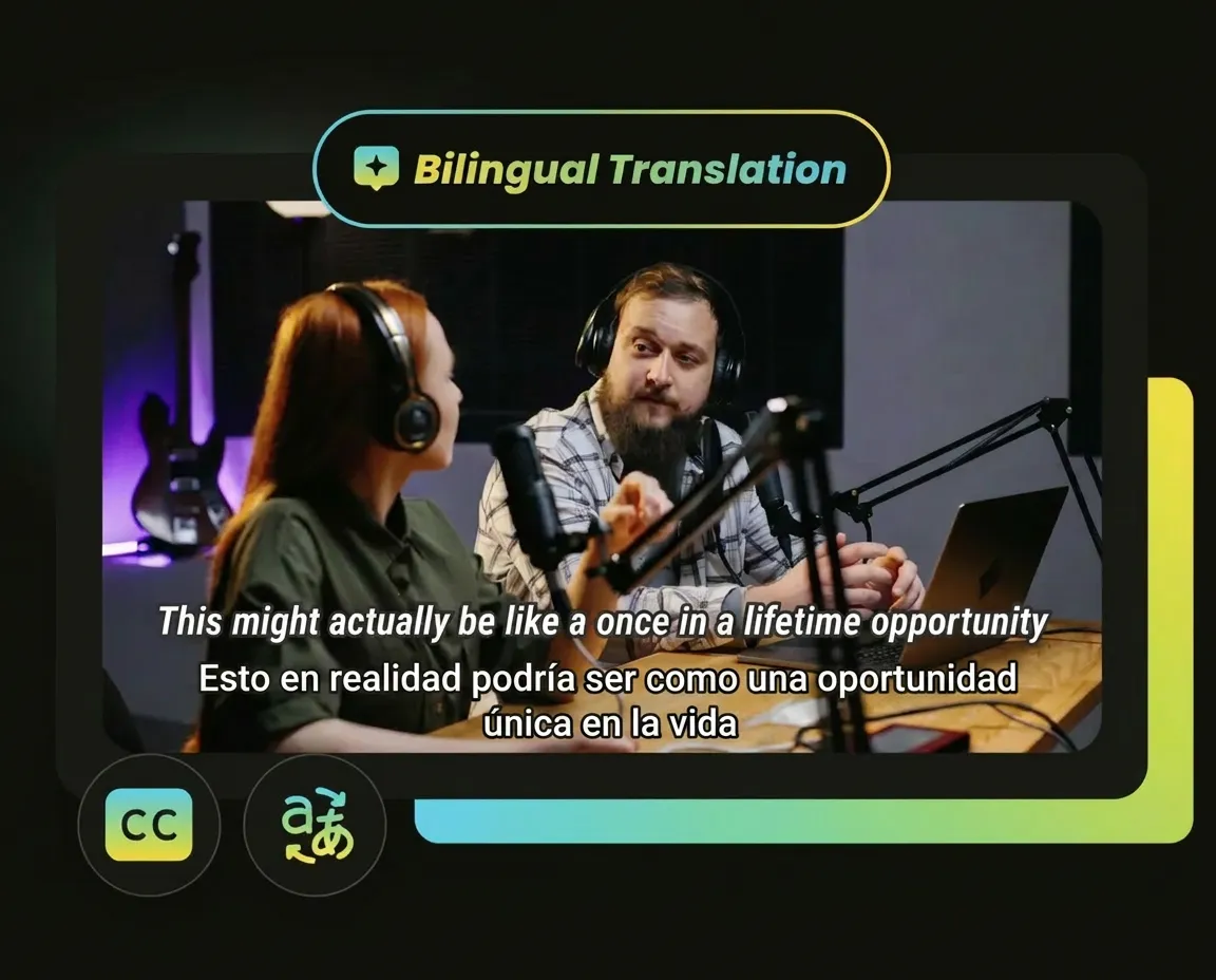 free auto caption generator for bilingual captions