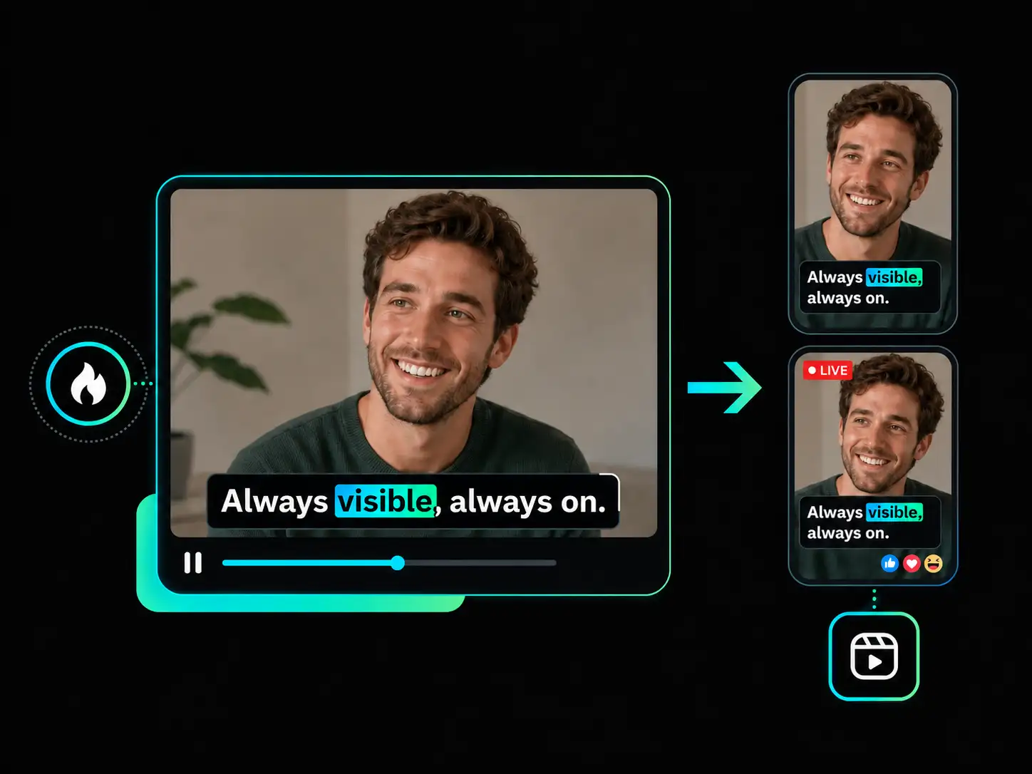 Export a TikTok video with TikTok closed captions or download subtitle files