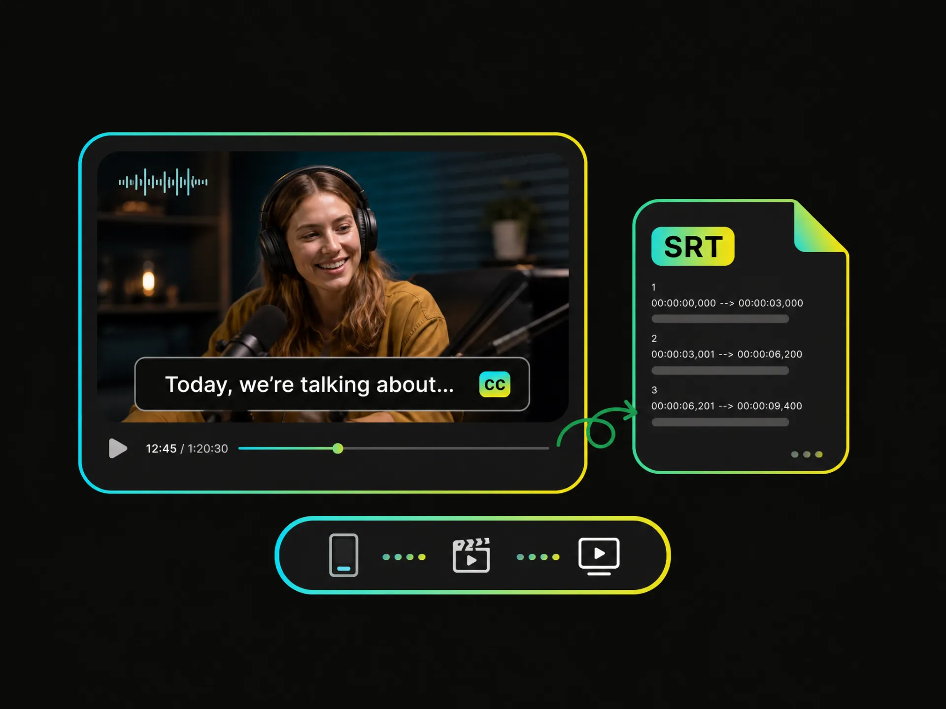Add subtitles to downloaded video with an SRT file