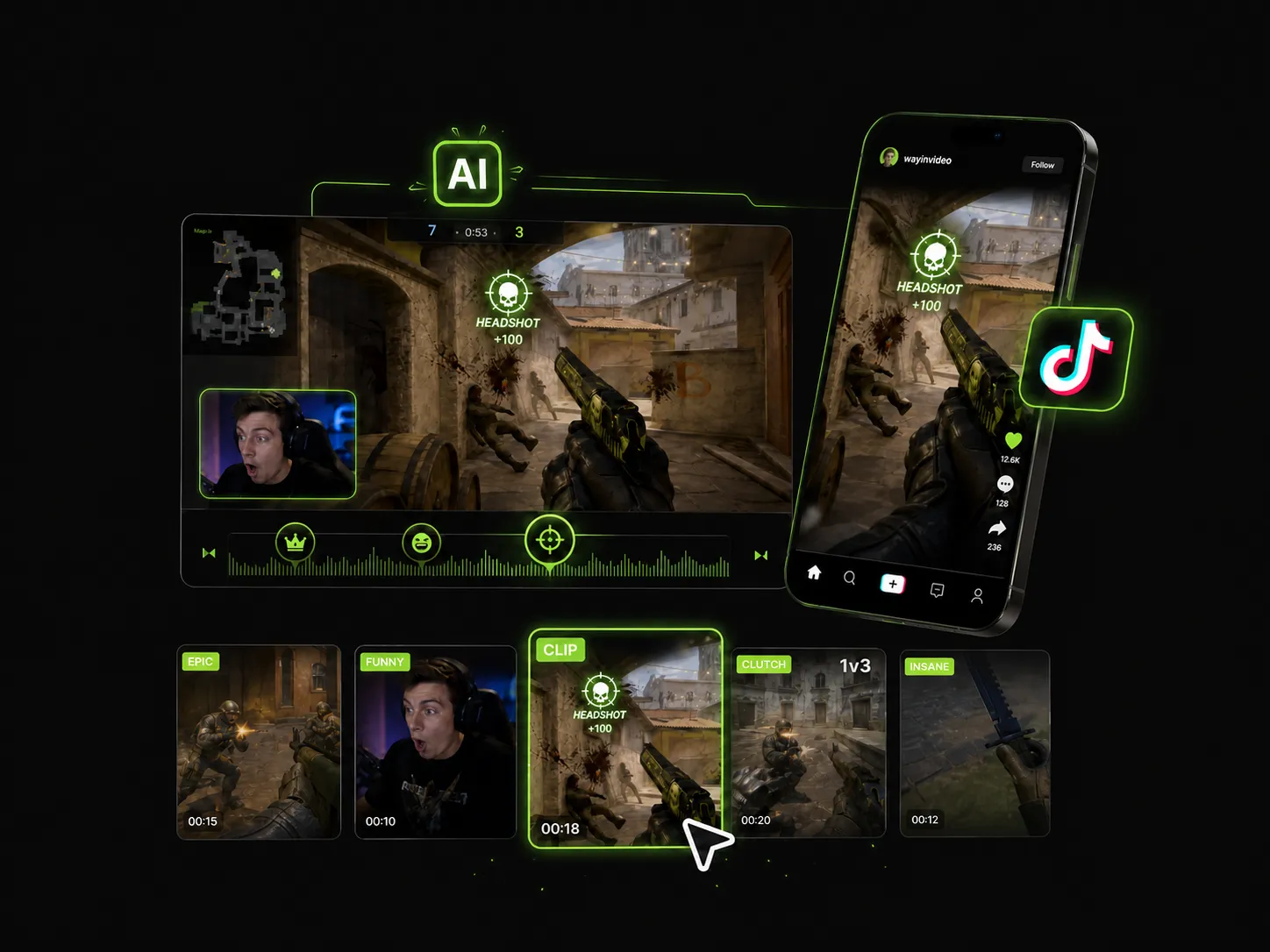 How to make gaming clips for TikTok with AI