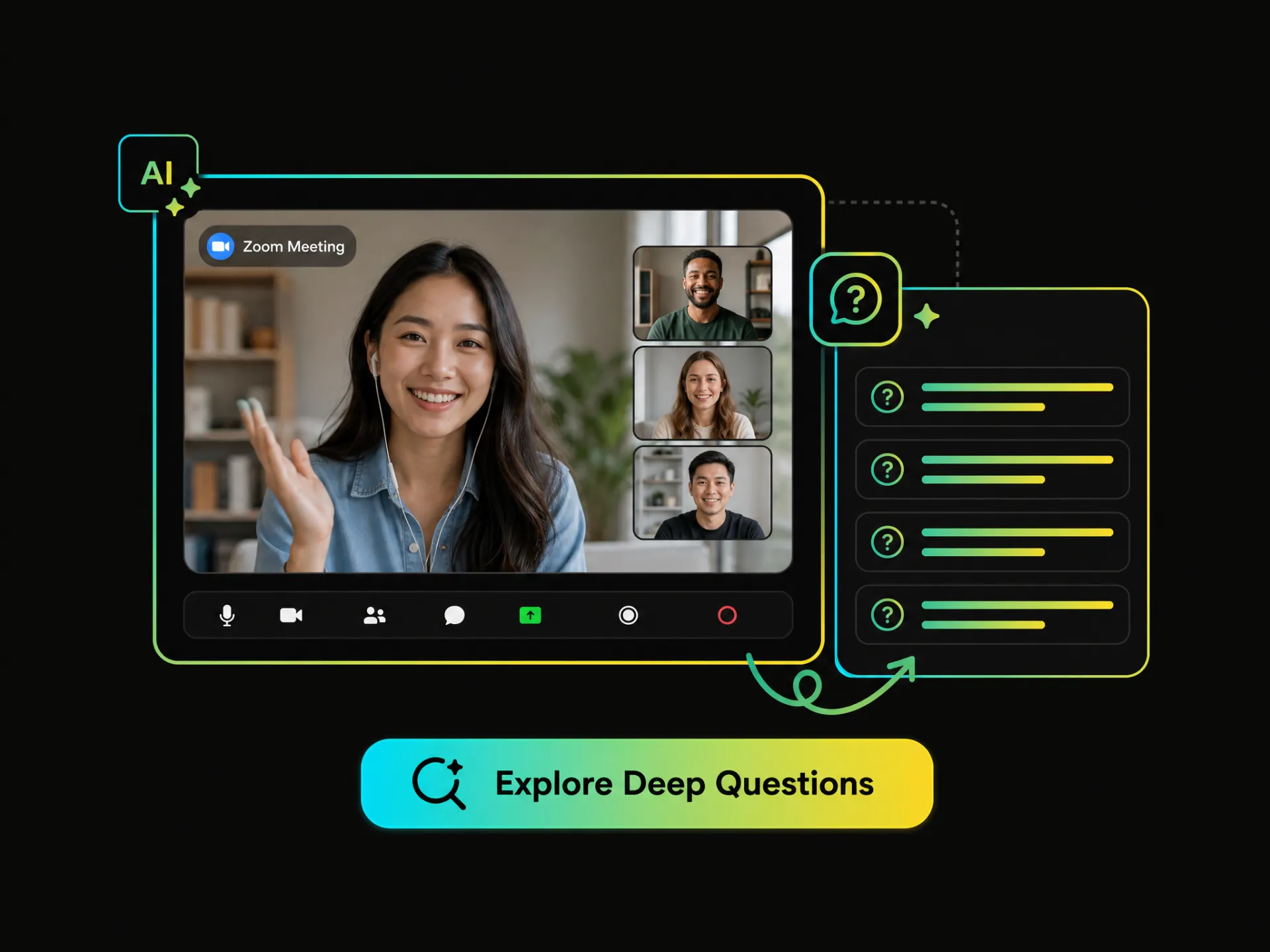 Deep Q&A about Google Meet video content