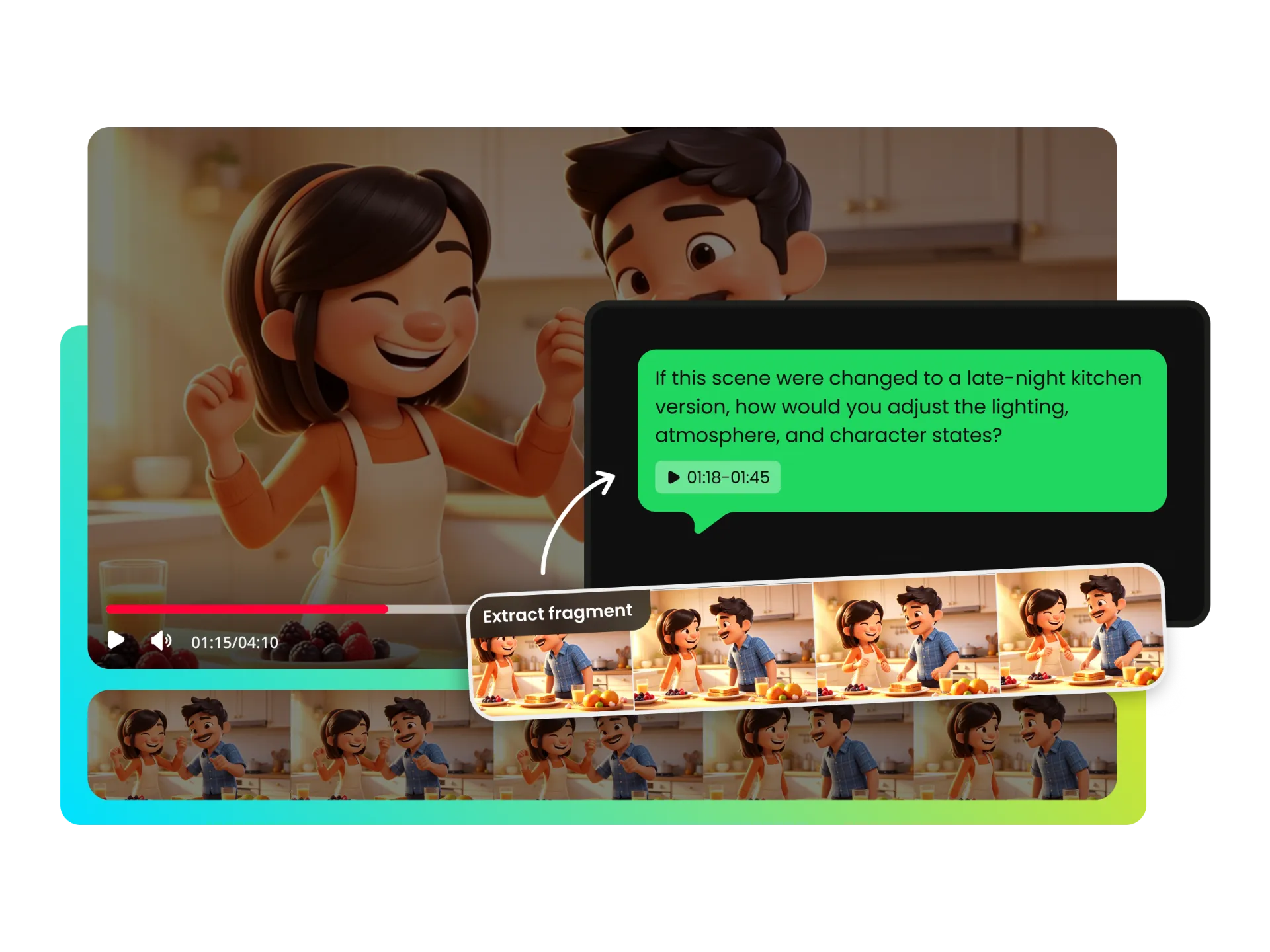 capturing a screenshot from a video to ask the ai chat about it