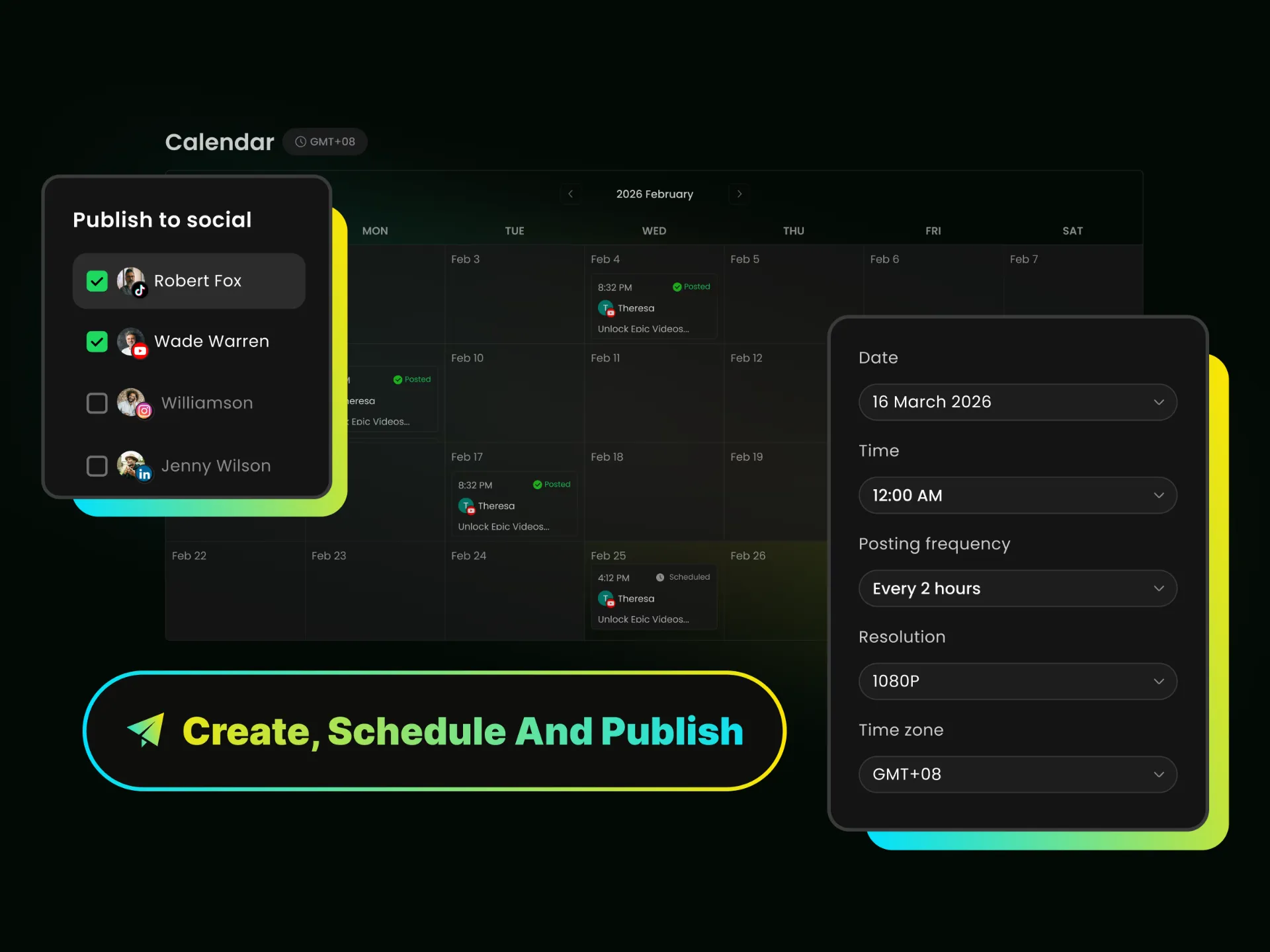 social media post scheduling for optimized video publishing