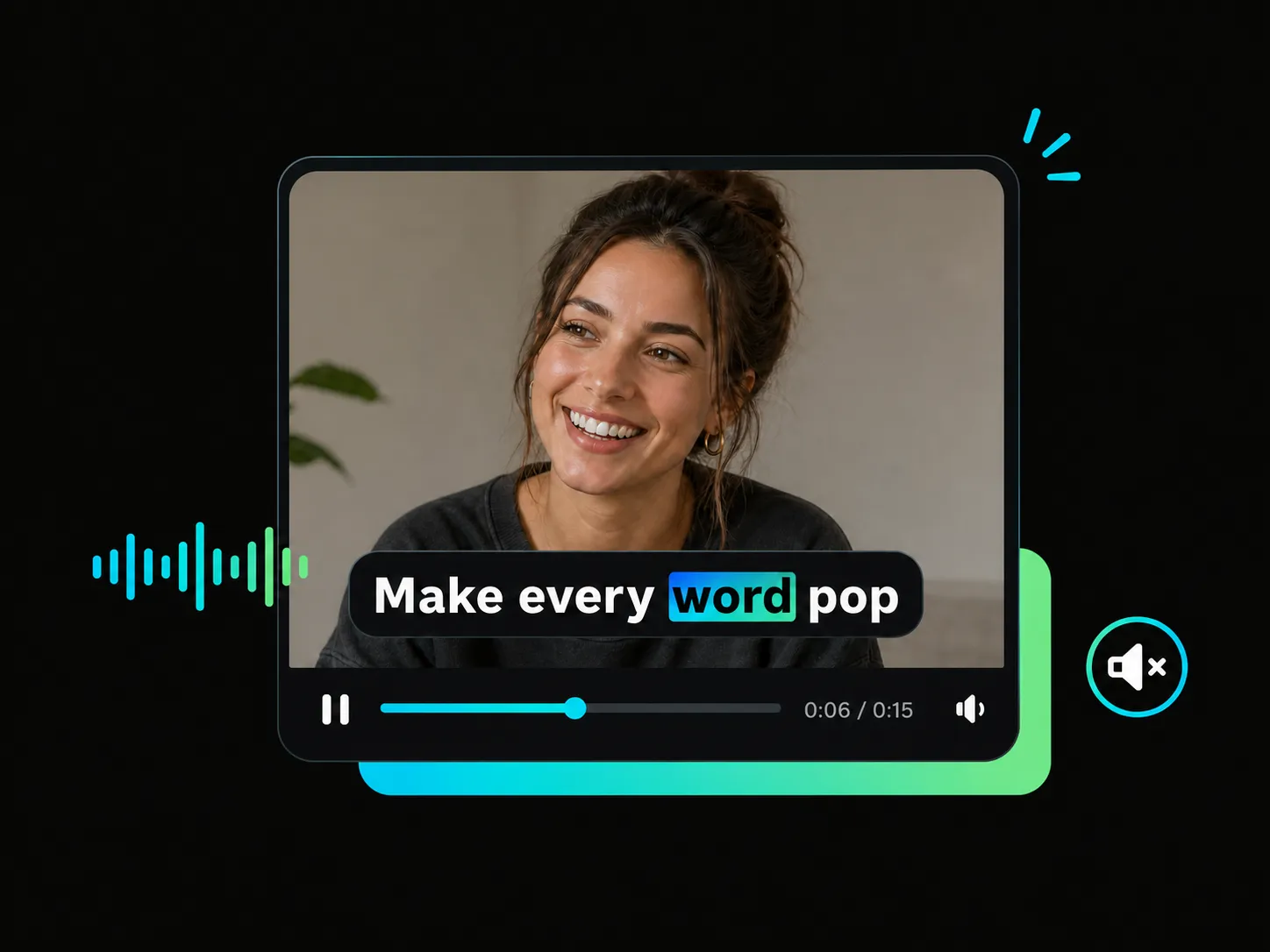 Dynamic captions in TikTok with highlighted words and animated subtitle styles