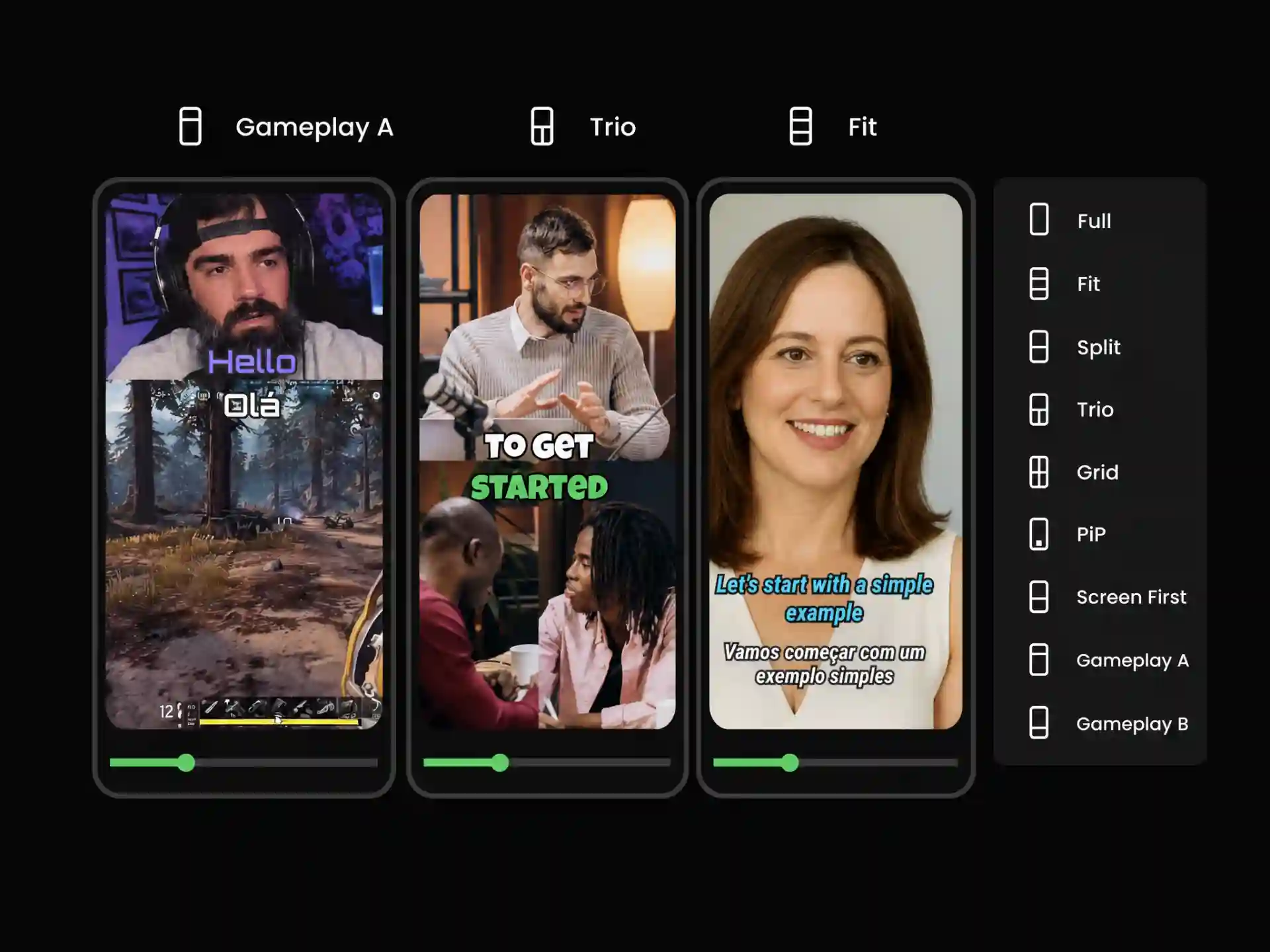 AI reframe wide videos for Instagram