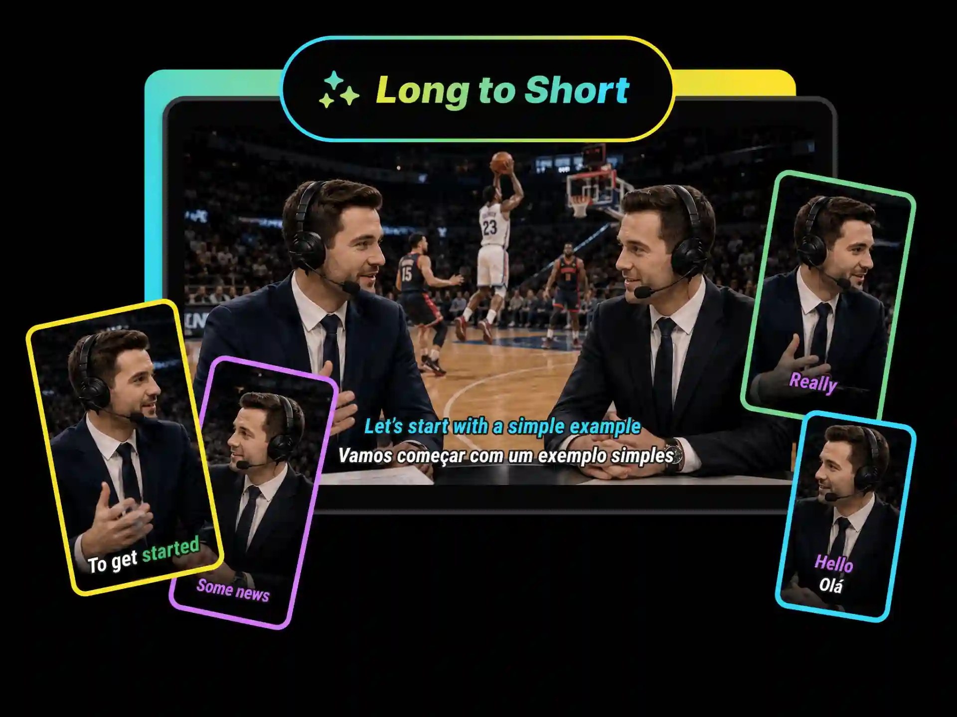 AI clip maker for sports videos converting long game footage into vertical shorts