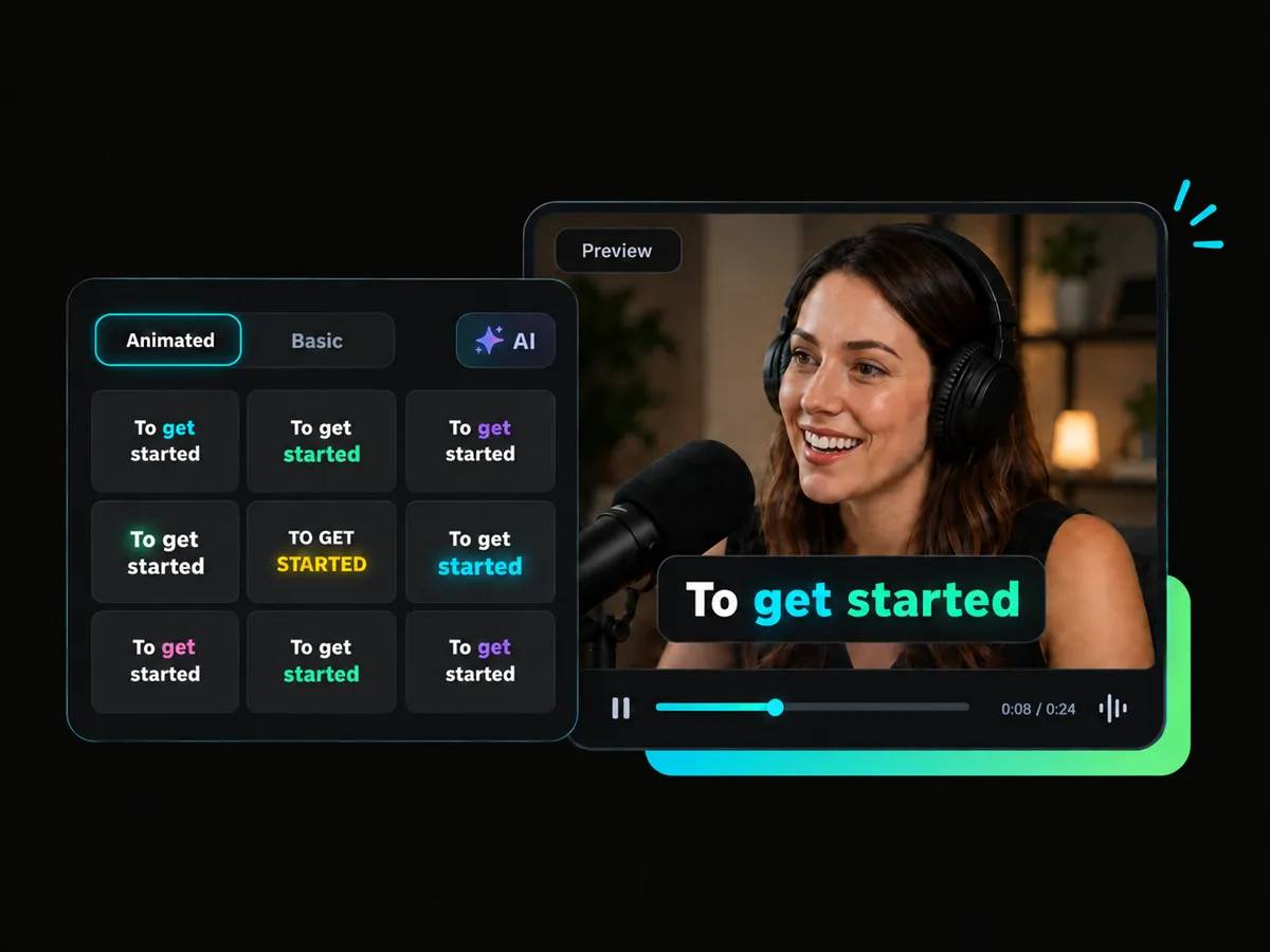 Automatically generate captions on TikTok videos from spoken content