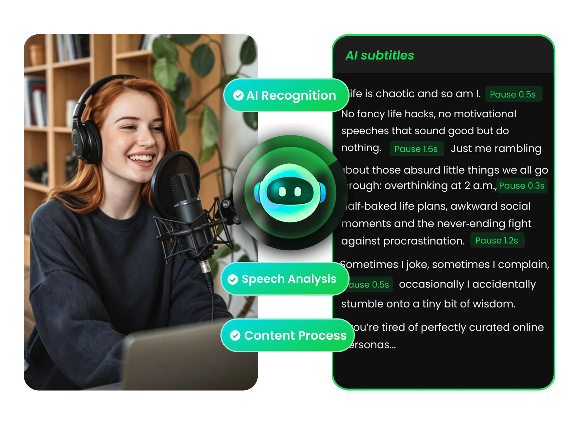 ai video trimmer cleaning audio and labeling speakers for clearer conversations