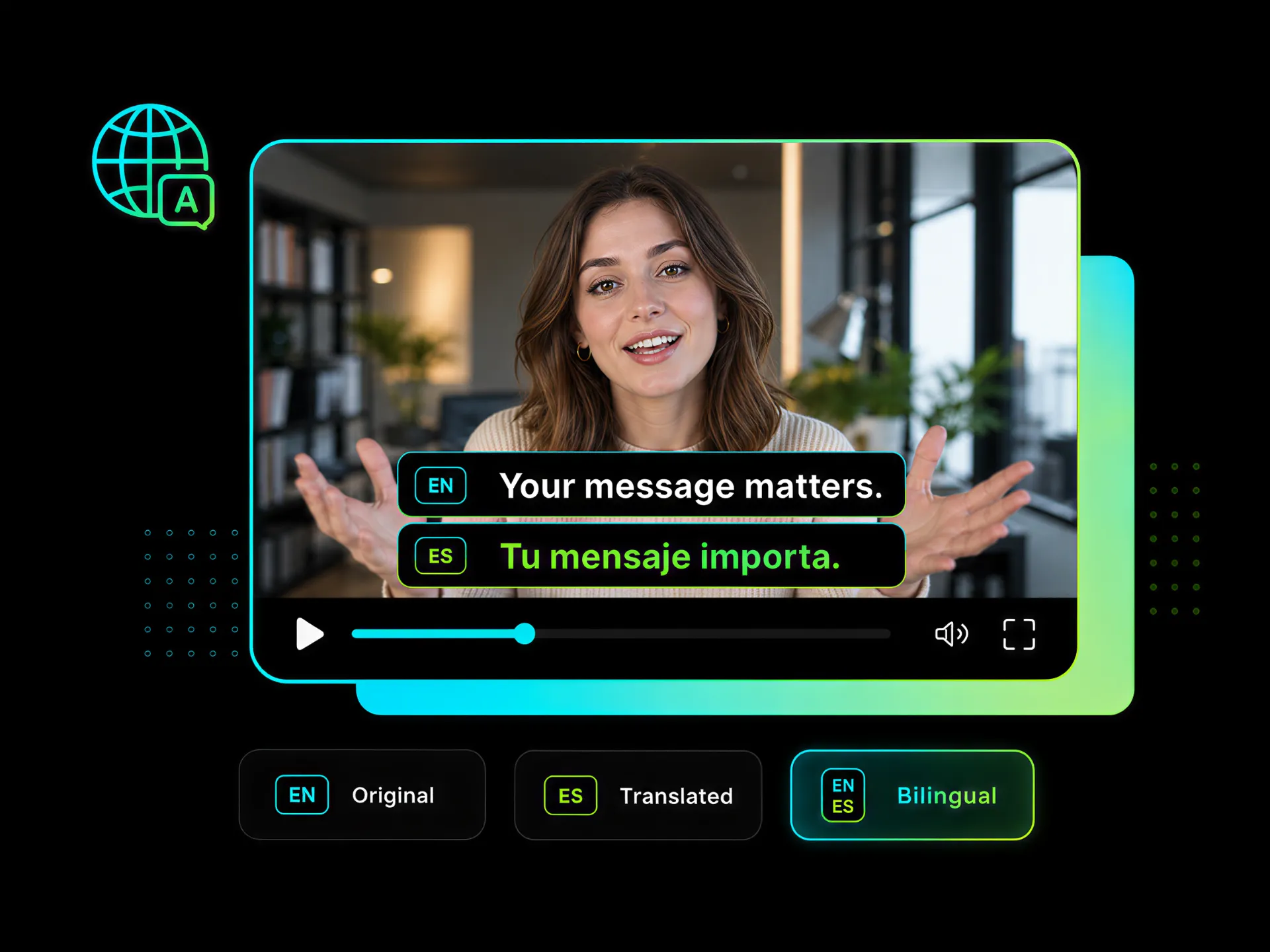 burning captions into vimeo video with translations to reach more audience