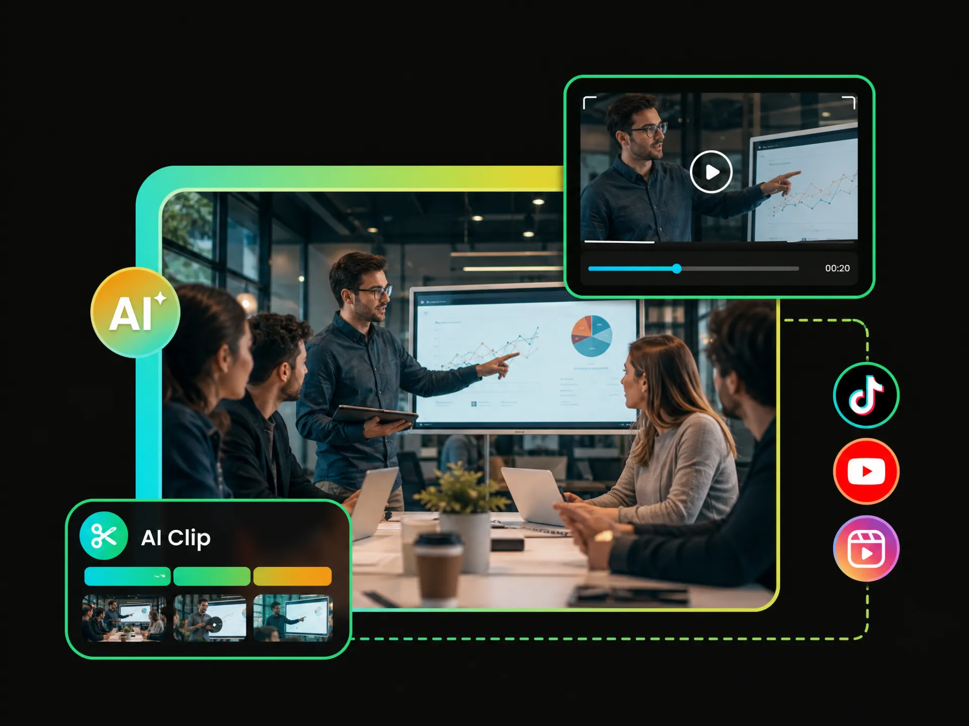 Virality predictor free tool creating short video clips from high-potential moments