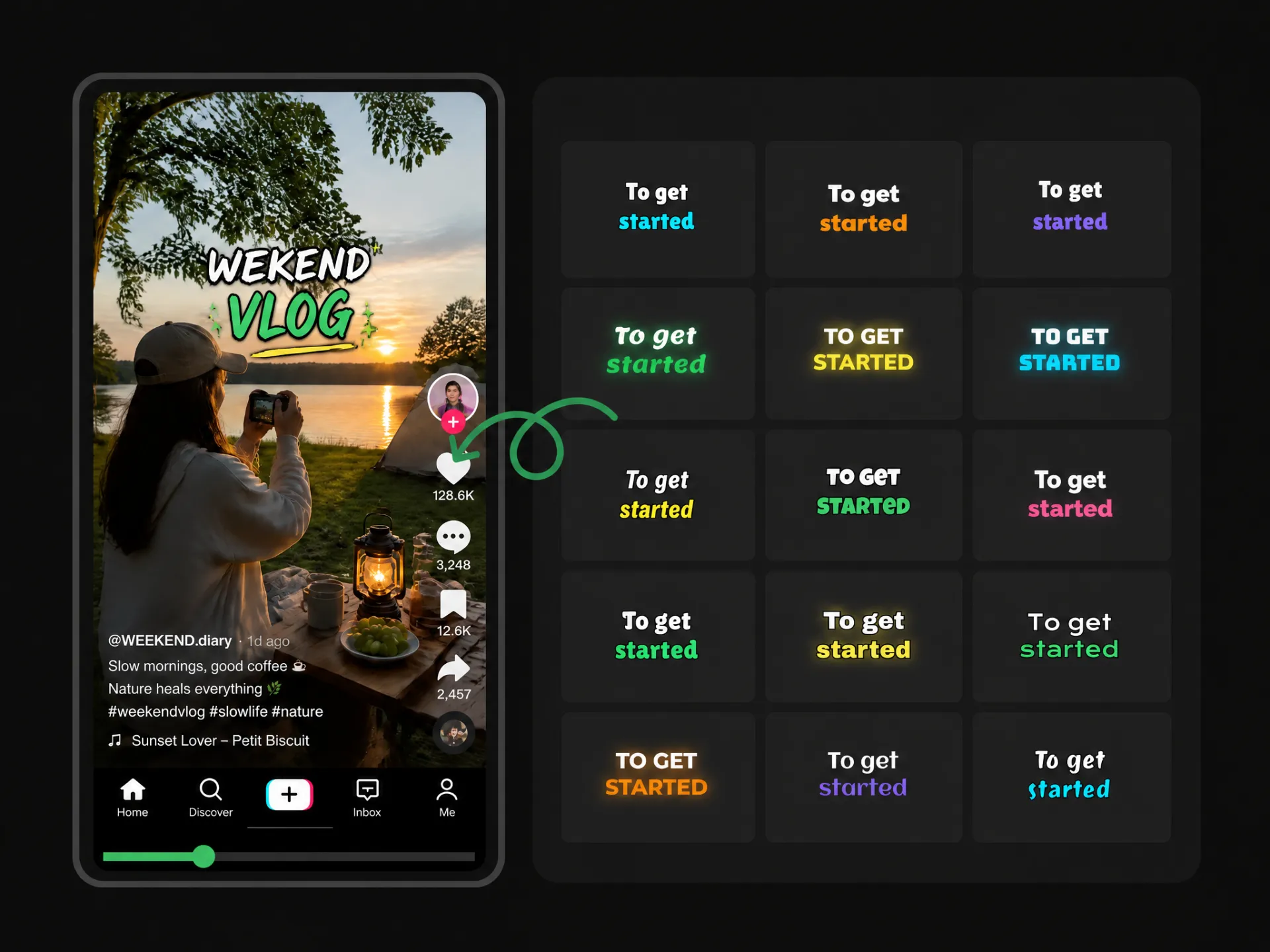 Best TikTok clip maker generating AI captions for short videos