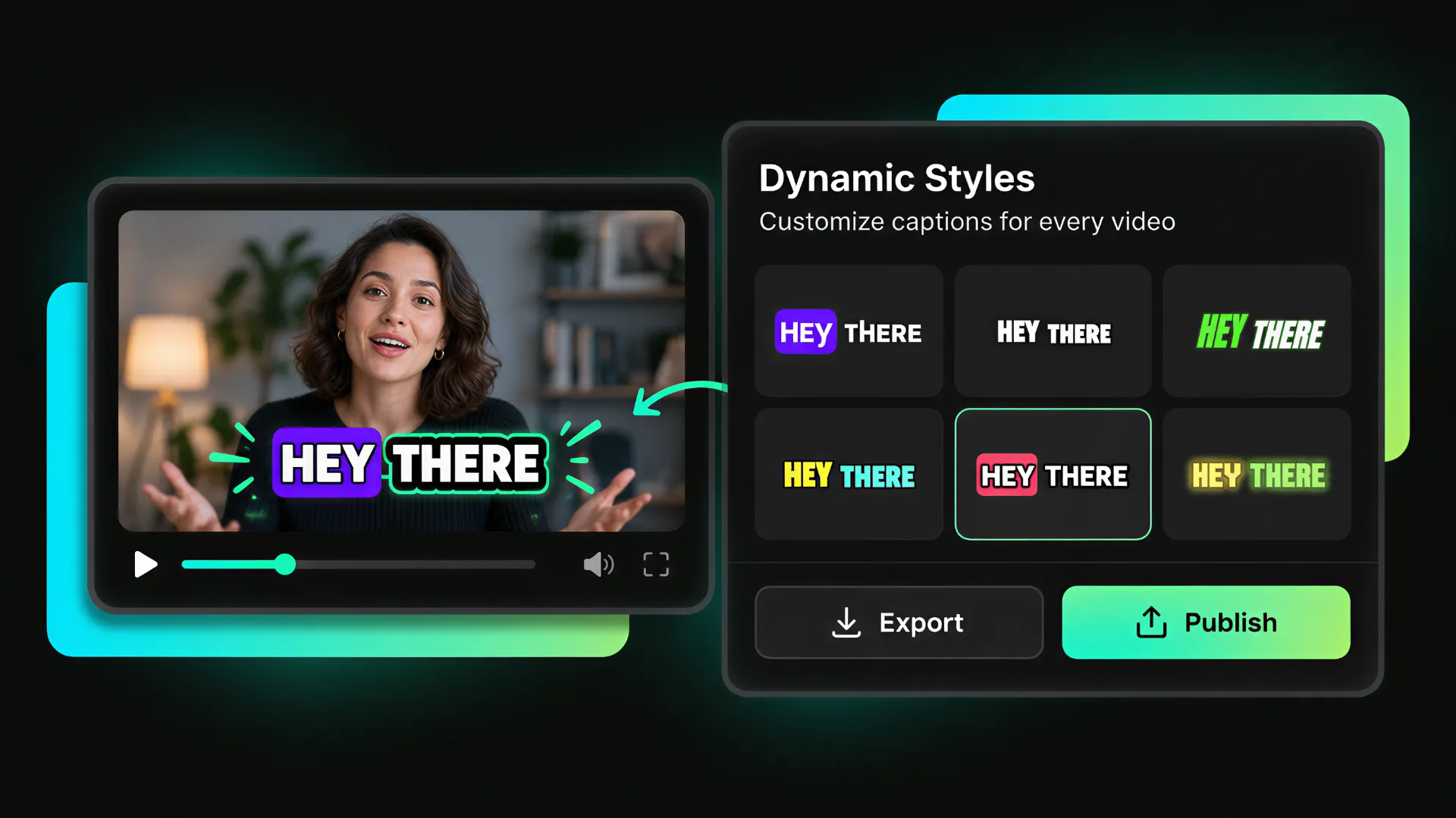 adding animated captions to vimeo video with a customized design