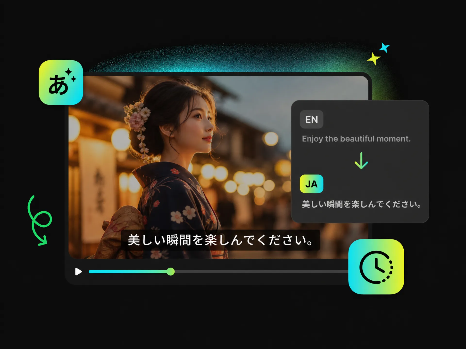 Japanese to English subtitle generator free for translating video captions