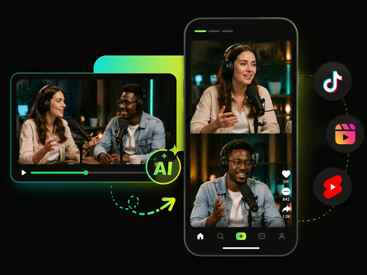 Make Vertical Podcast Clips