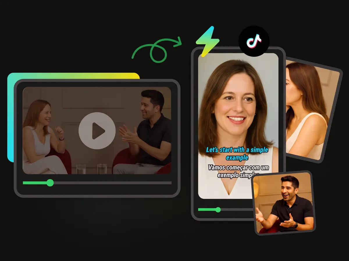 Content creator using AI to repurpose videos for TikTok