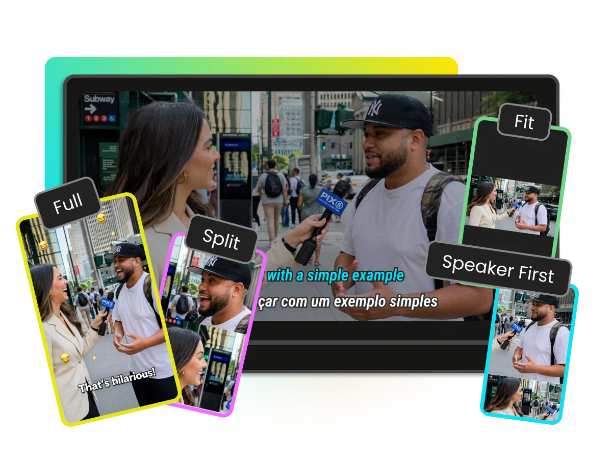 Customize TikTok video layout with split-screen and full-screen options