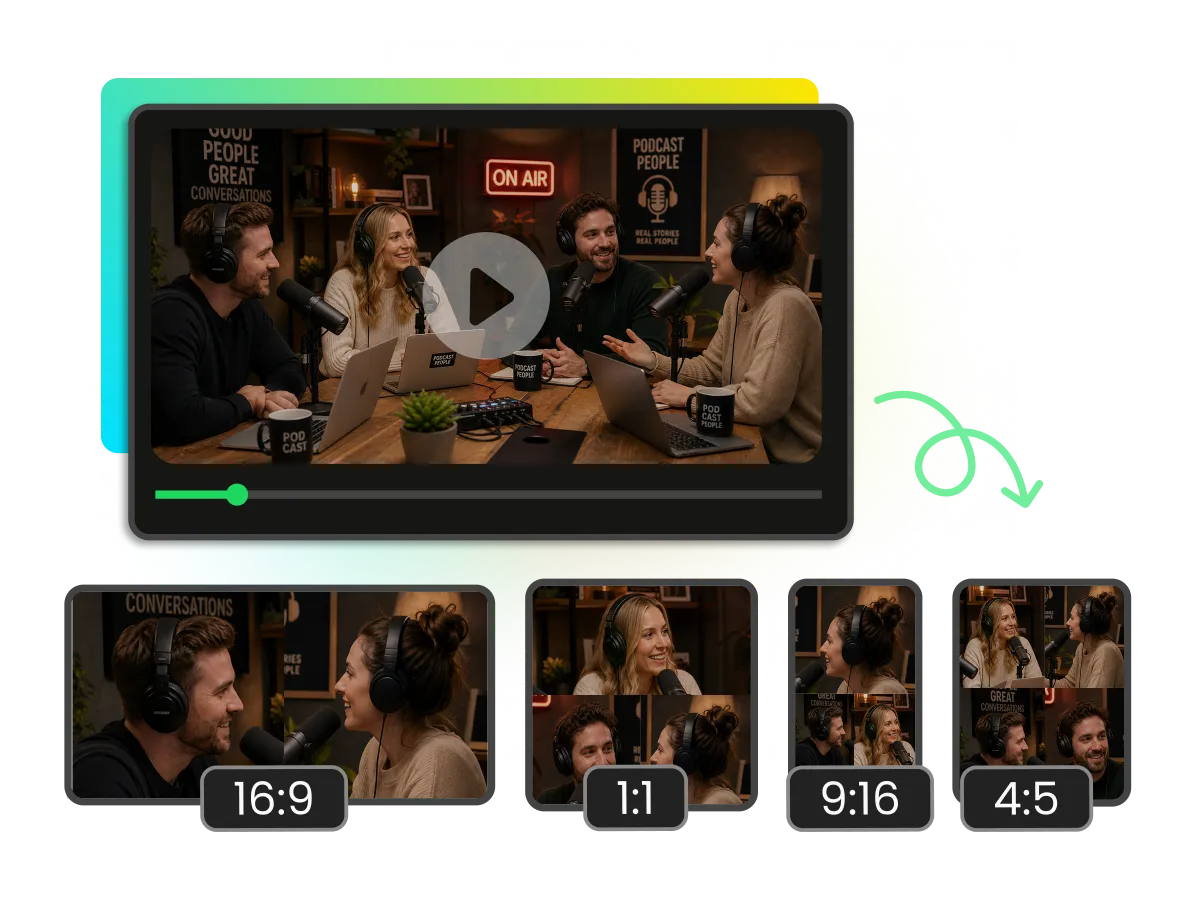 Choose TikTok video size and aspect ratio for repurposed content
