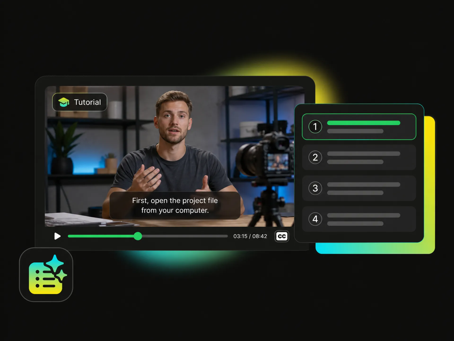 free caption generator for video tutorials