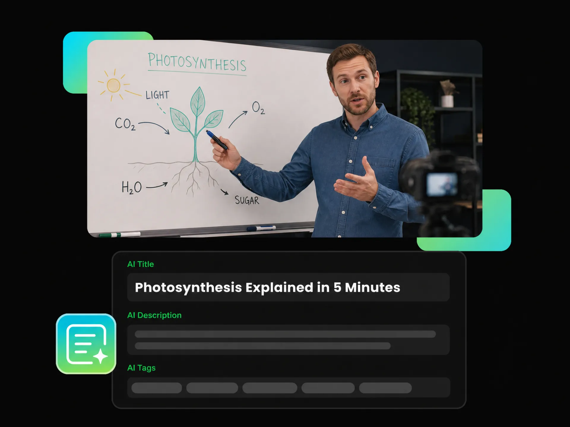 educators using the ai tiktok title generator to add titles and descriptions to tutorials