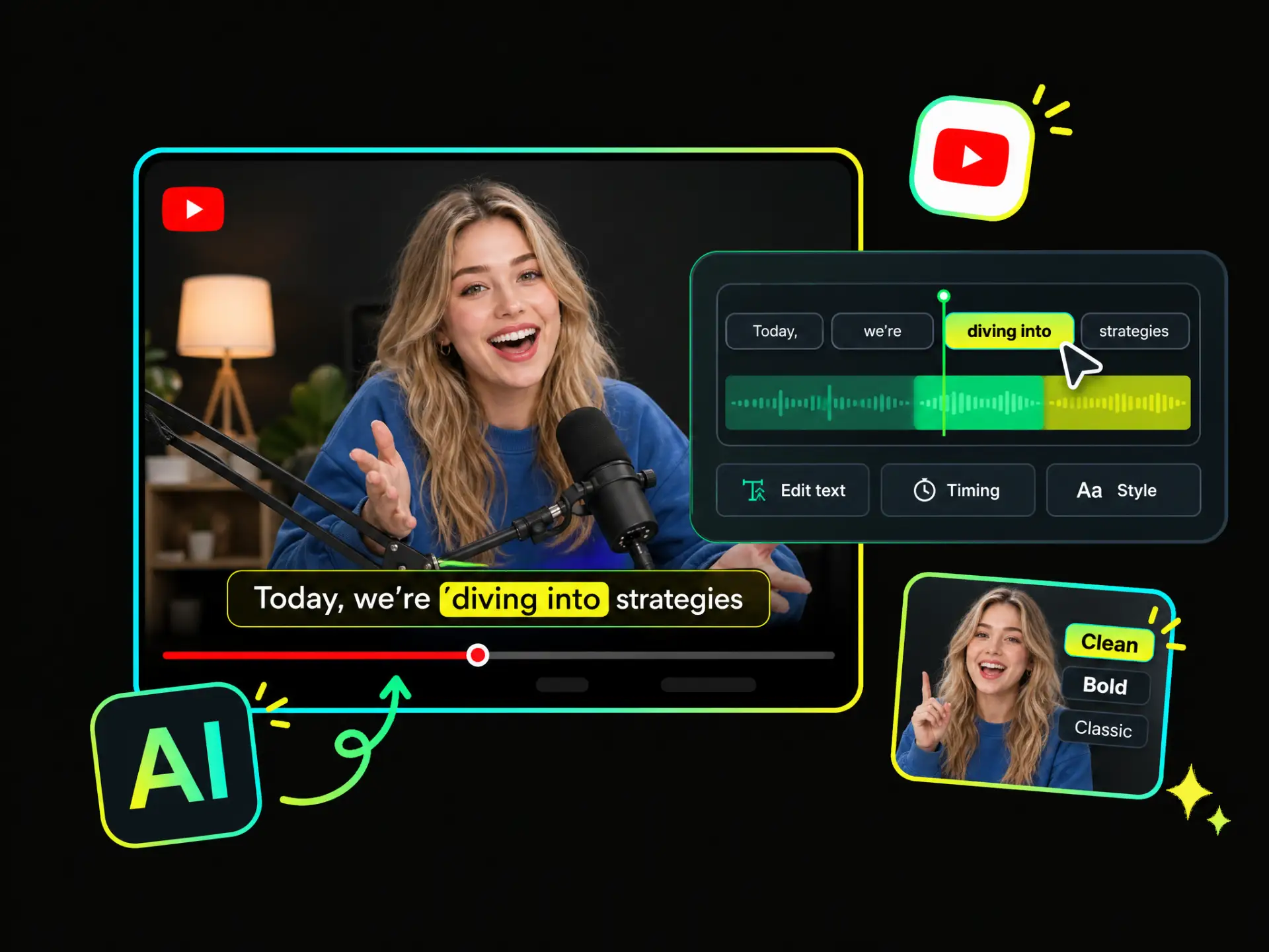 Free subtitle generator online for YouTube videos